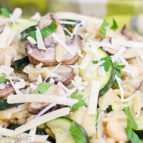 One Pot Mushroom Orzo Pasta