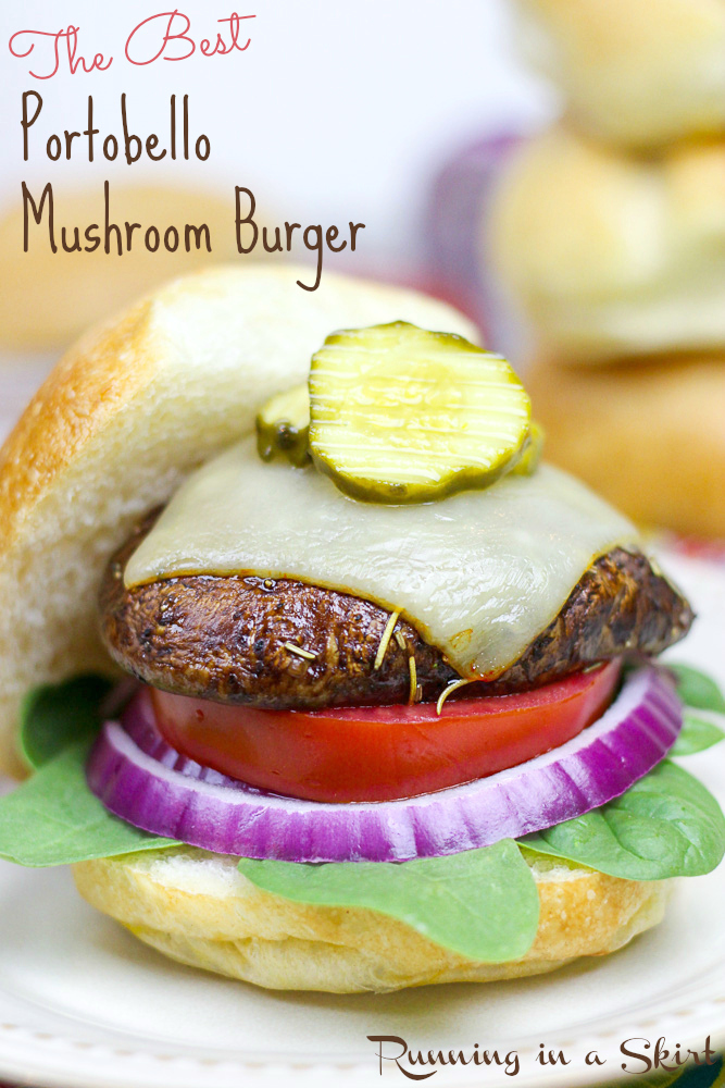 The Best Portobello Mushrtoom Burger recipe/ Running in a Skirt