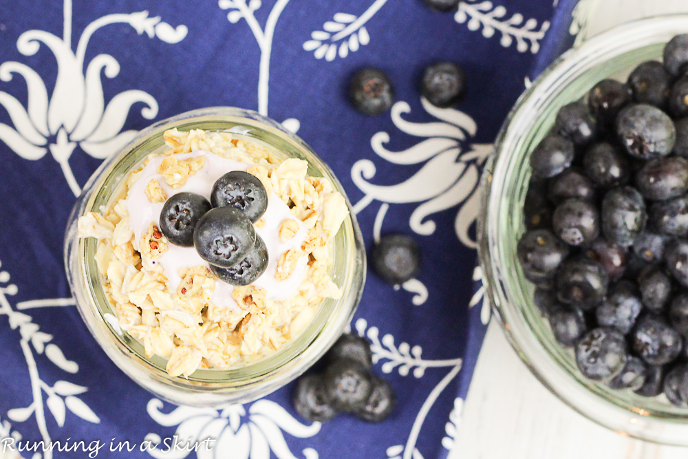 Blueberry Pie Overnight Oats - clean eating breakfast