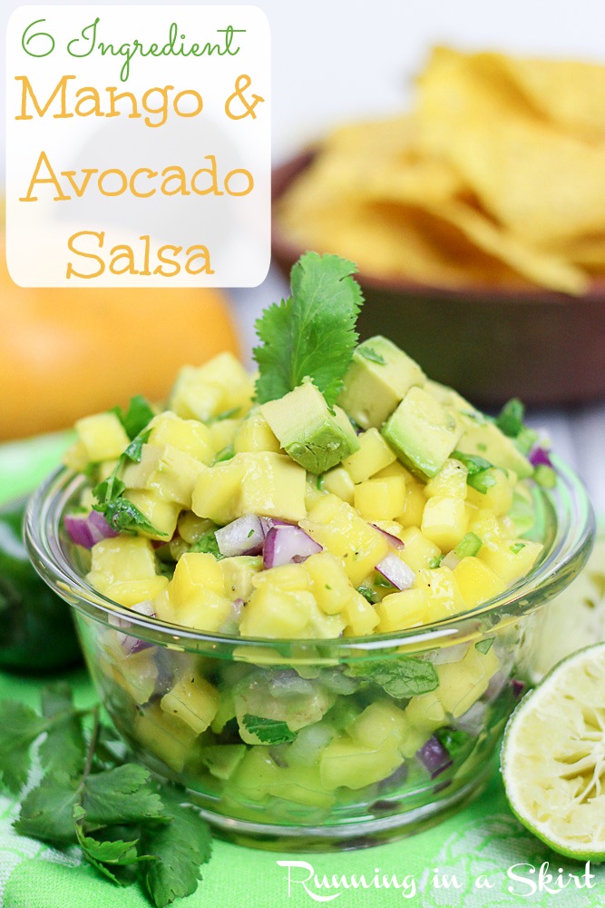 6 Ingredient Mango and Avocado Salsa recipe