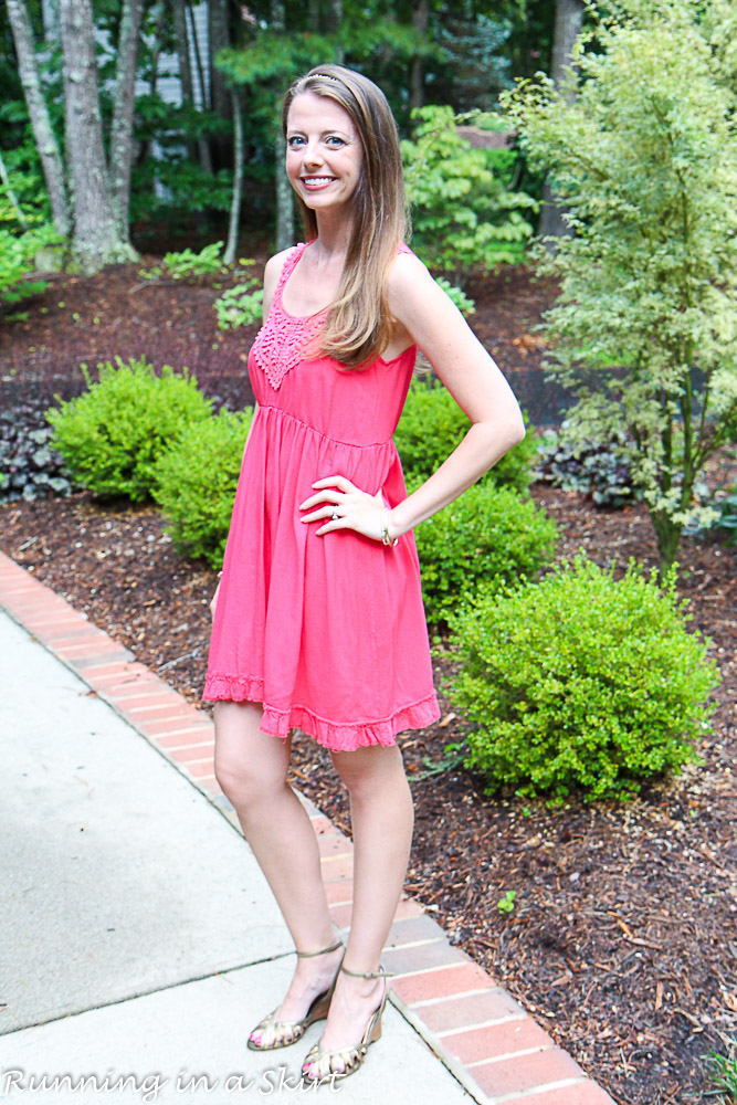 Coral Day Dress-9-1