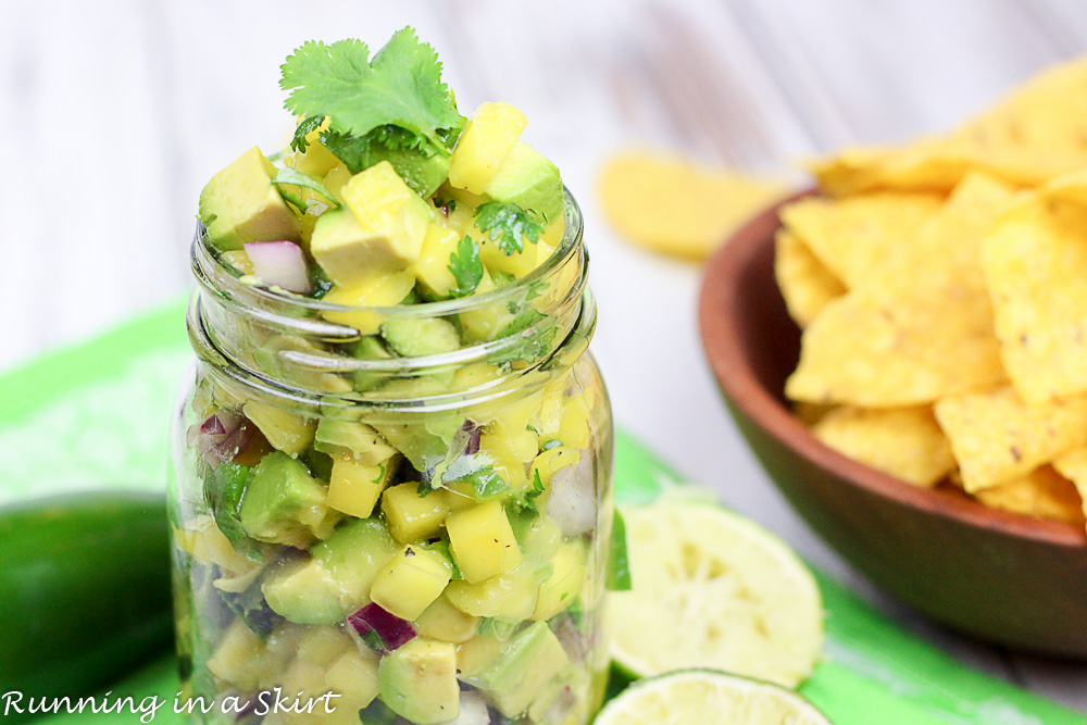 6 Ingredient Mango and Avocado Salsa recipe