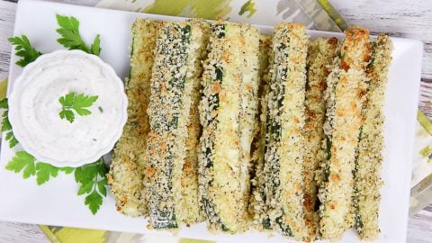 ed Zucchini Fries with greek yogurt ranch