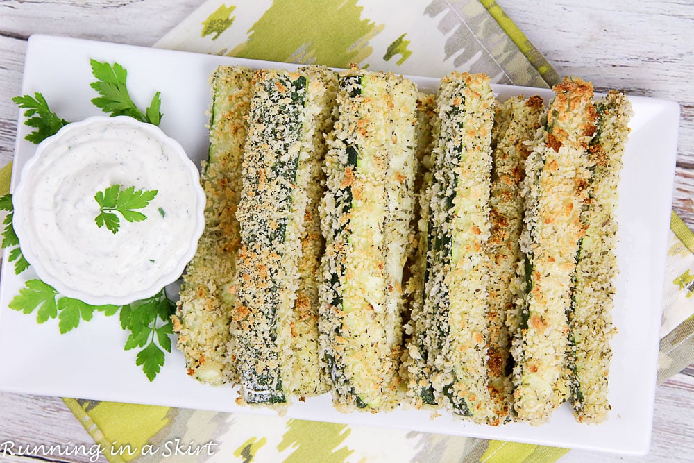 ed Zucchini Fries with greek yogurt ranch