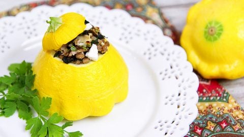 Stuffed Patty Pan Squash recipe./ Running in a Skirt