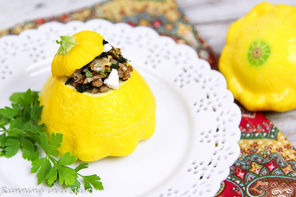 Stuffed Patty Pan Squash recipe./ Running in a Skirt