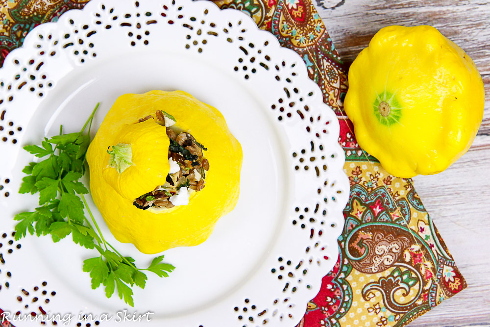 Stuffed Patty Pan Squash recipe./ Running in a Skirt