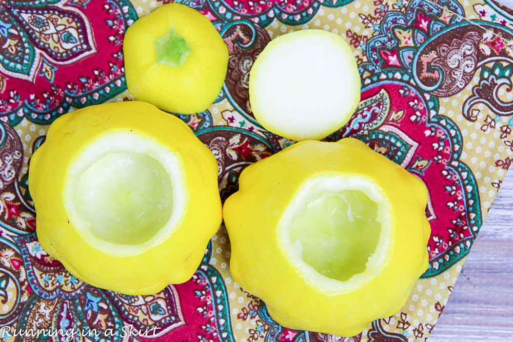 Stuffed Patty Pan Squash recipe./ Running in a Skirt