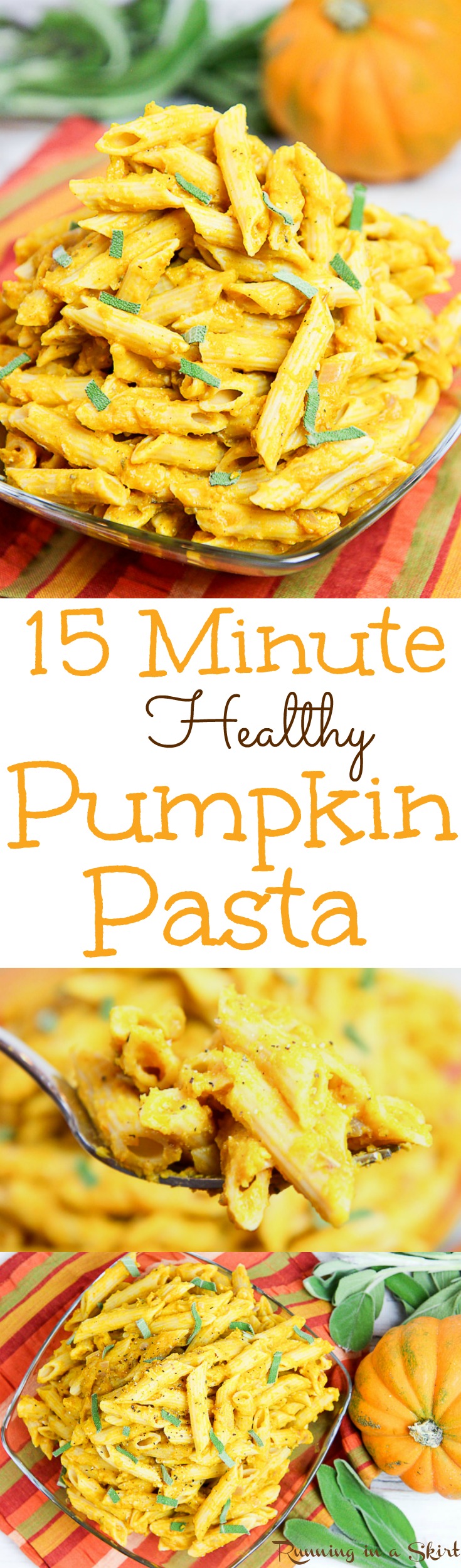 15 Minute Healthy Pumpkin Pasta