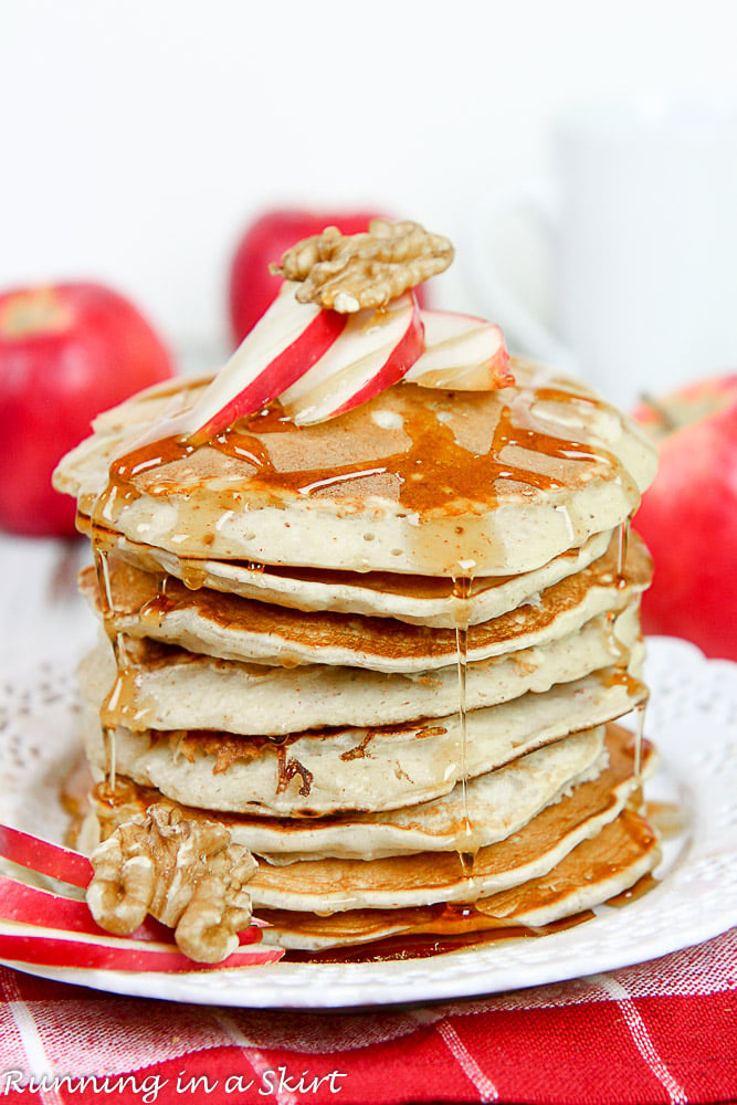 Apple Pie Greek Yogurt Pancakes Healthy-16-1