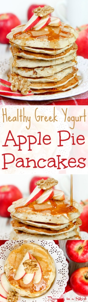 Apple Pie Greek Yogurt Pancakes Healthy