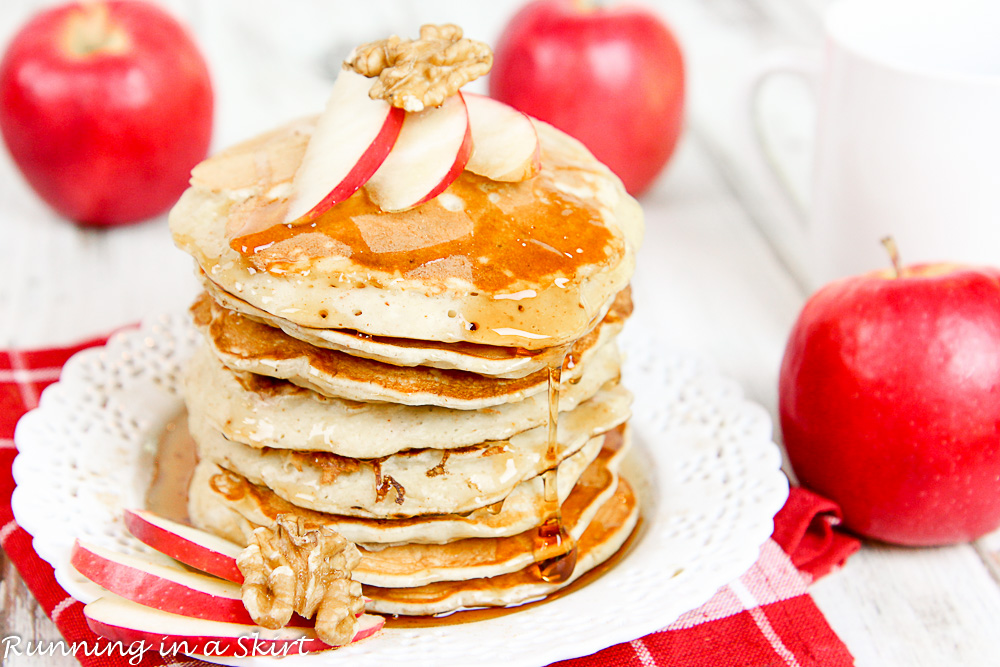 Apple Pie Greek Yogurt Pancakes Healthy-38-4