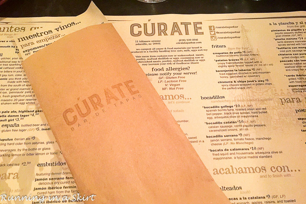 Curate menu