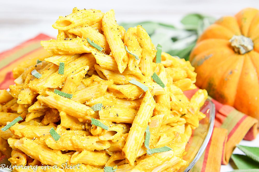 15 Minute Healthy Pumpkin Pasta