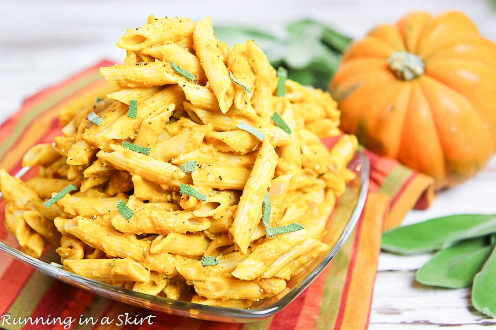 15 Minute Healthy Pumpkin Pasta