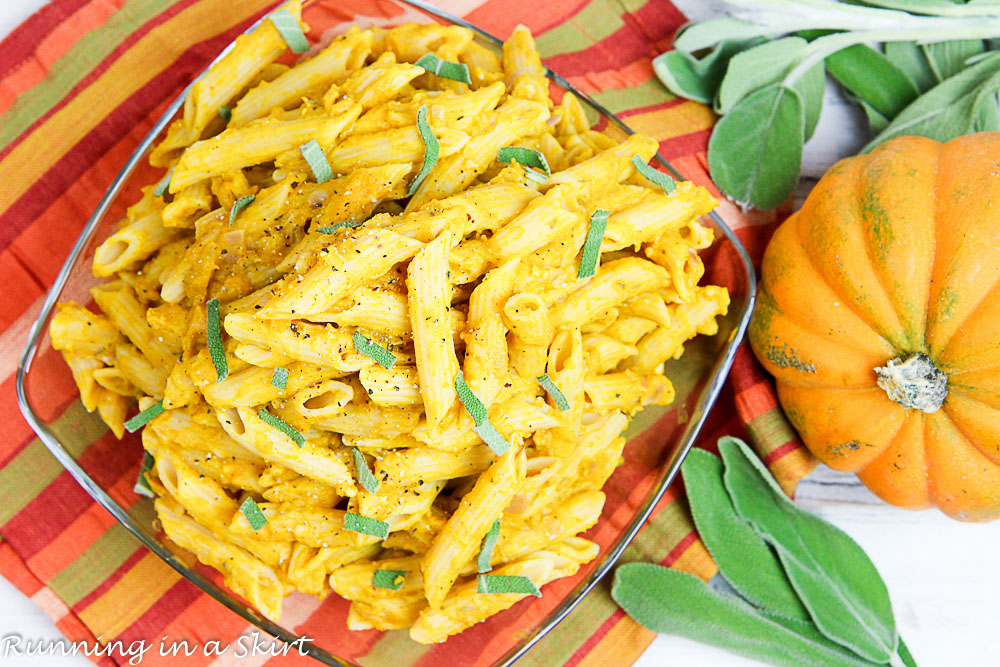 15 Minute Healthy Pumpkin Pasta