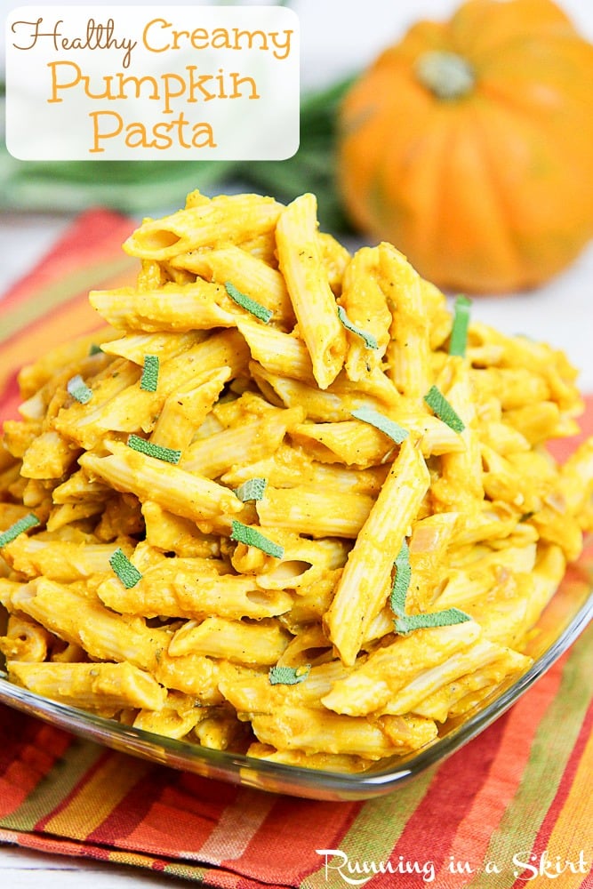 15 Minute Healthy Pumpkin Pasta