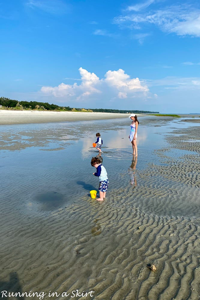 Toddlers at Mitchelville Beach Park on Hilton Head Island