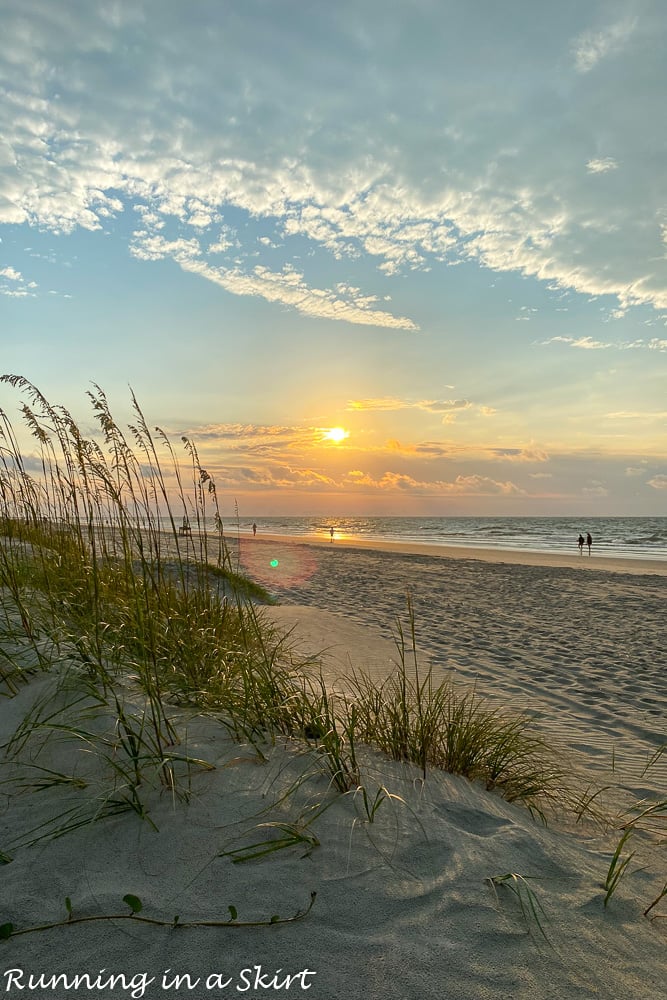 Top Thing to Do at Hilton Head Island, SC - watching the sunrise over the dunes