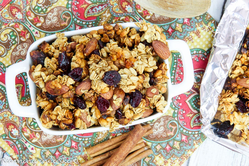 Cranberry & Almond Crock Pot Granola Recipe / Running in a Skirt