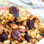 Cranberry & Almond Crock Pot Granola Recipe / Running in a Skirt