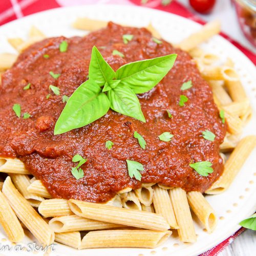 Crock Pot Marinara Sauce recipe no added sugar!