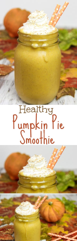 Healthy Pumpkin Pie Smoothie recipe / Running in a Skirt