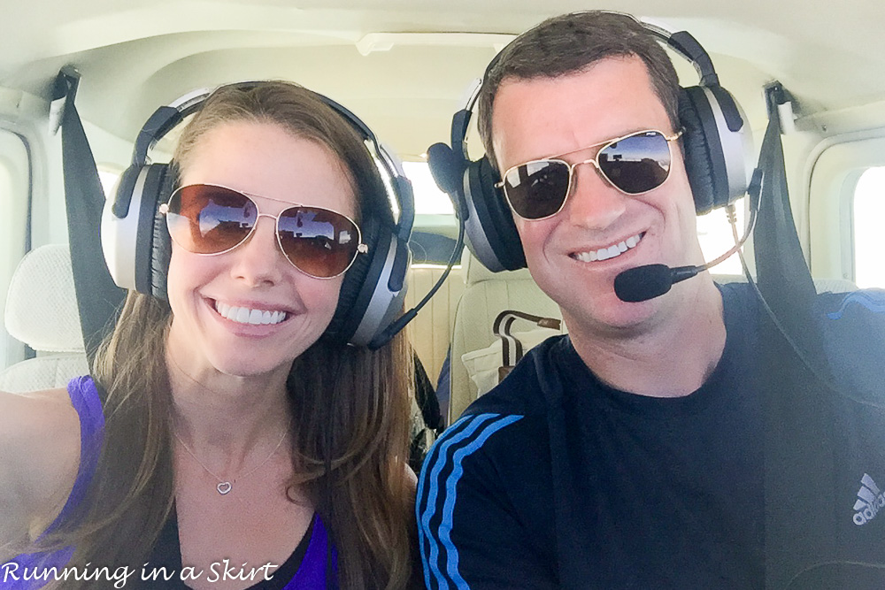 Inspiration for Overcoming Fears including flying a small airplane. / Running in a Skirt