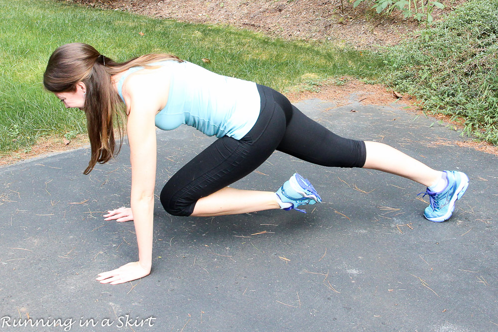 10 Minute Morning Wake Up Workout. Photo demonstrations on Running in a Skirt.