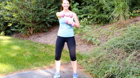 10 Minute Morning Wake Up Workout. Photo demonstrations on Running in a Skirt.