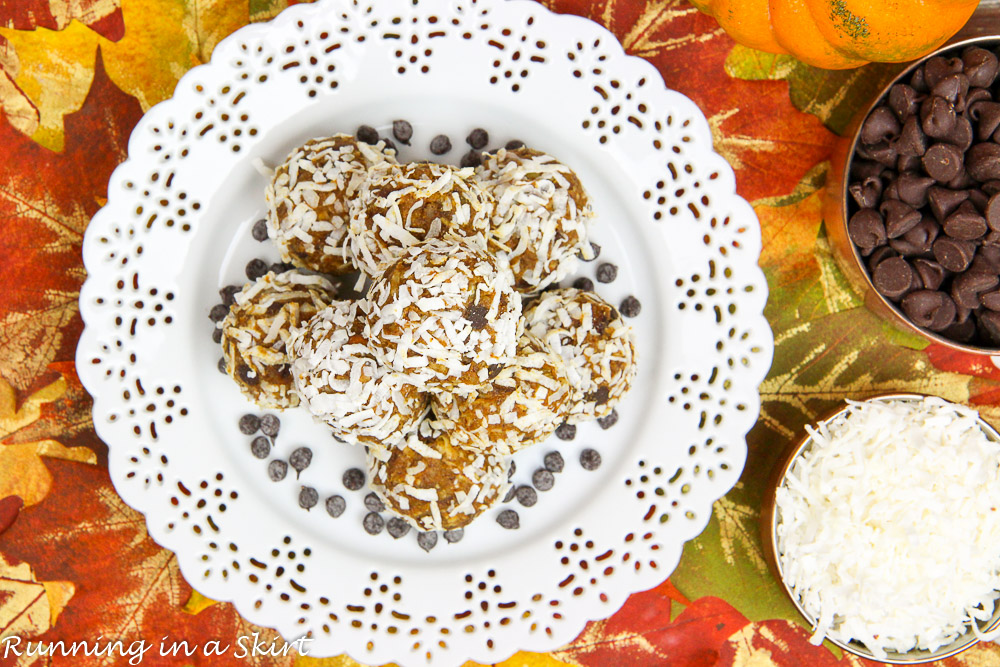 No Bake Pumpkin Pie Bites