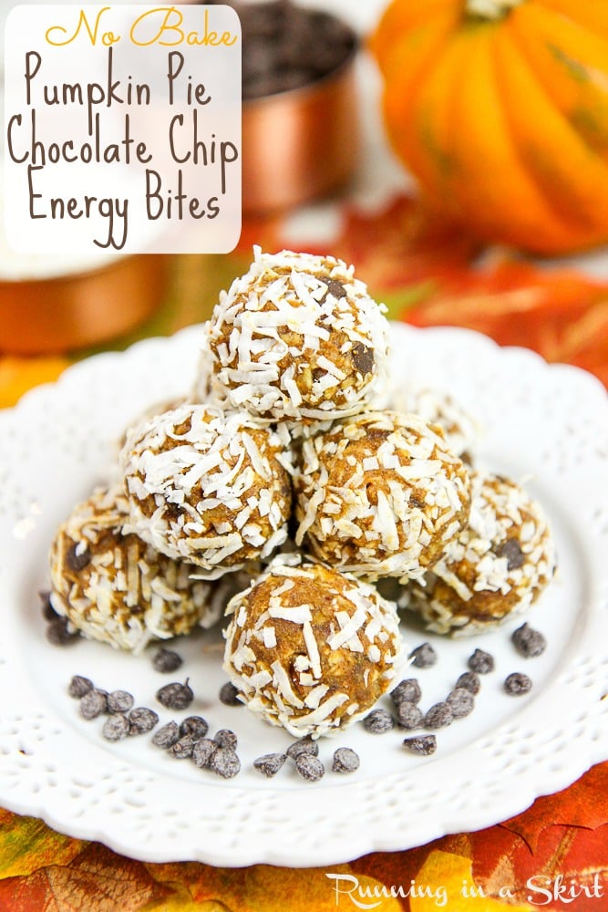 No Bake Pumpkin Pie Bites