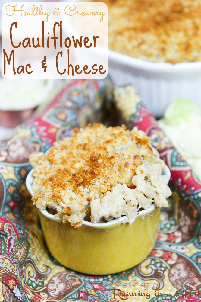 Creamy & Healthy Hidden Veggie Cauliflower Mac & Cheese / Running in a Skirt