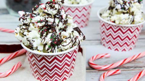 Dark Chocolate Peppermint Popcorn / Running in a Skirt