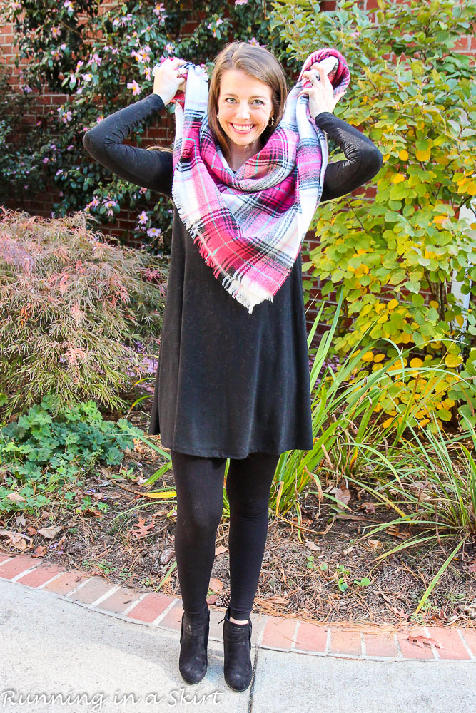 Ways to Tie a Blanket Scarf / Running in a Skirt