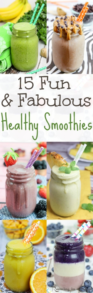 15 Fabulous and Fun Smoothie ideas to keep you on track! / Running in a Skirt