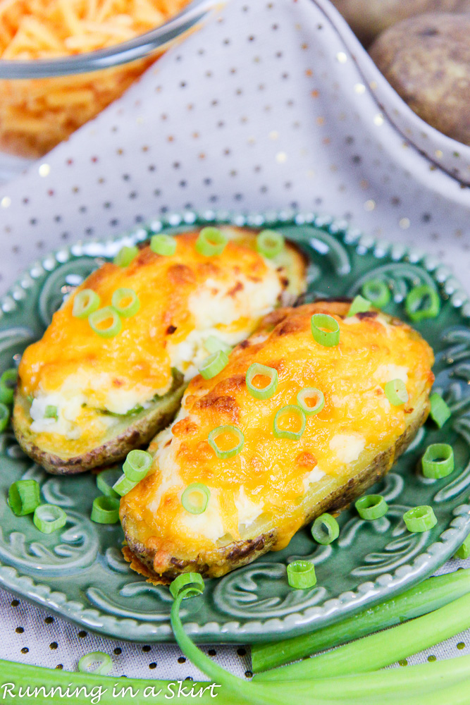 6 Ingredient Healthy Twice Baked Potato / Running in a Skirt