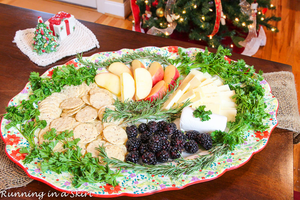 Last Minute 5 Minute Holiday Cheese Platter / Running in a Skirt