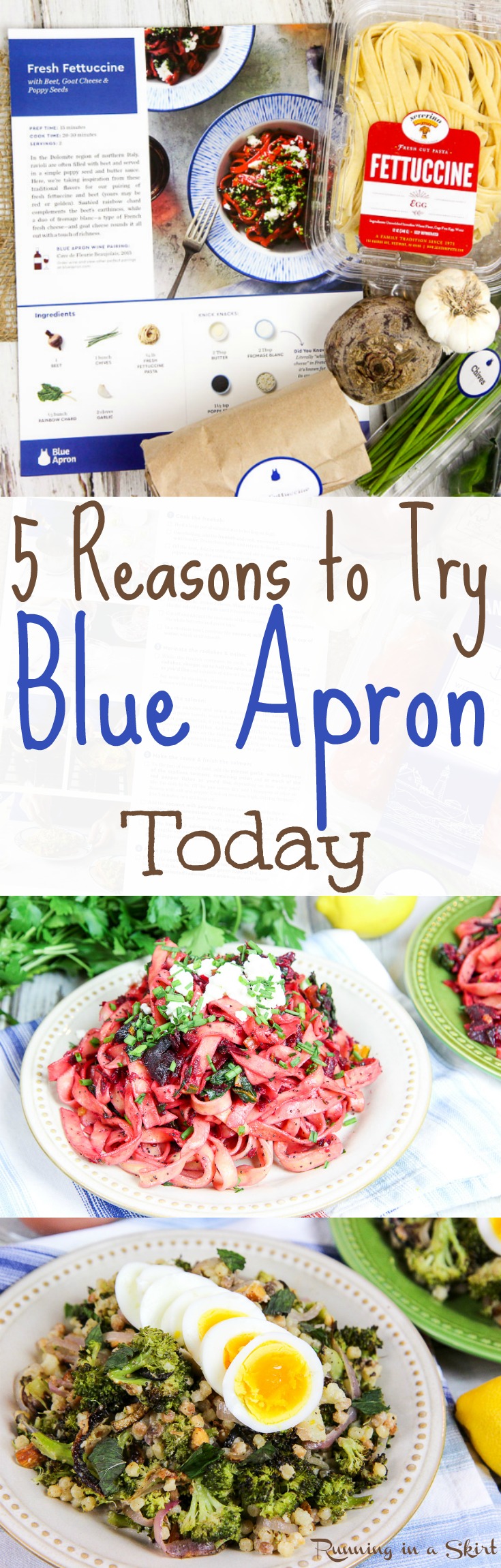 5 Reasons to Try Blue Apron Today - Why Blue Apron? -- Honest Reviews for Blue Apron / Running in a Skirt