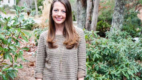 Brown & Gold Sweater with Ankle Boots / Running in a Skirt