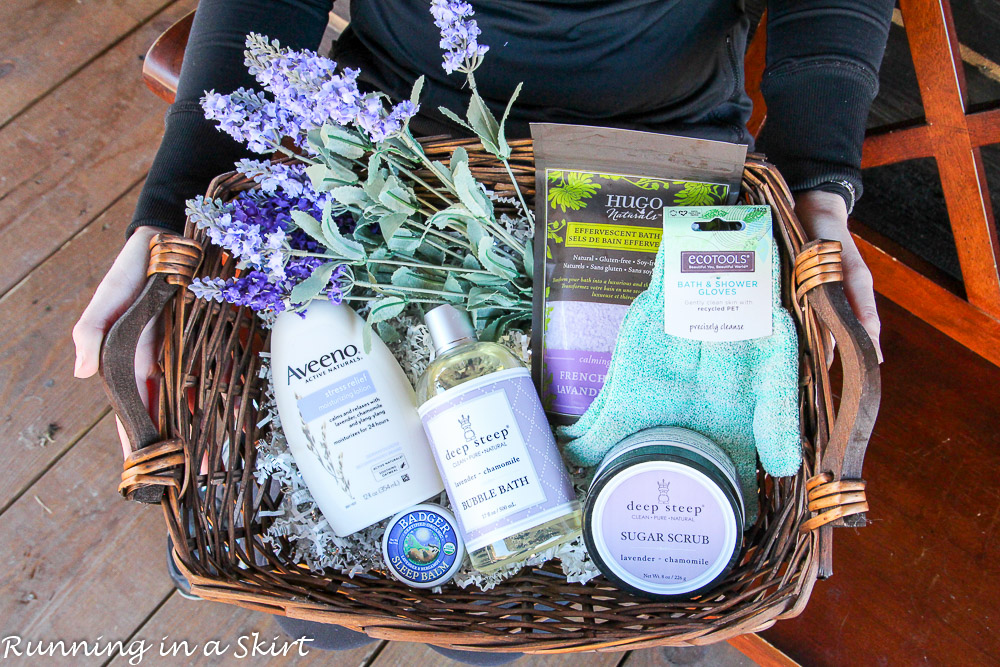 Galentine's Day Gifts - easy DIY gift baskets from iherb / Running in a Skirt