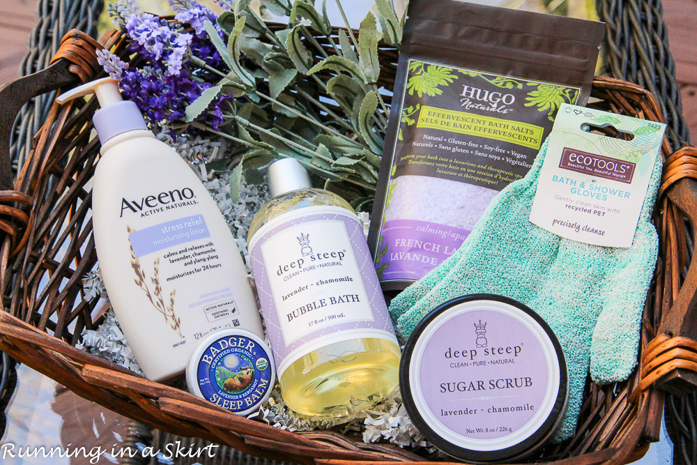 Galentine's Day Gifts - easy DIY gift baskets from iherb / Running in a Skirt