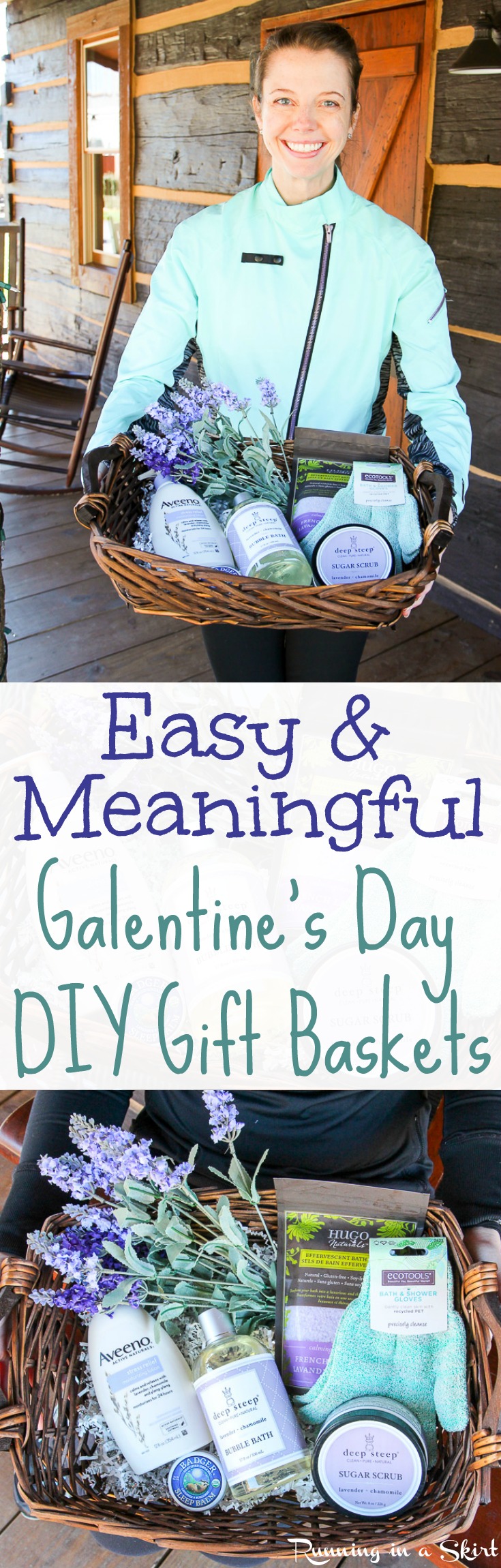 Galentine's Day Gifts - easy DIY gift baskets from iherb / Running in a Skirt