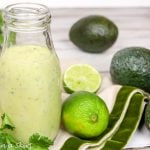 6 Ingredient Healthy Creamy Avocado Lime Dressing recipe / Running in a Skirt