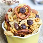 Healthy Crock Pot Chex Mix -- Honey Nut & Dark Chocolate Chex Mix / Running in a Skirt