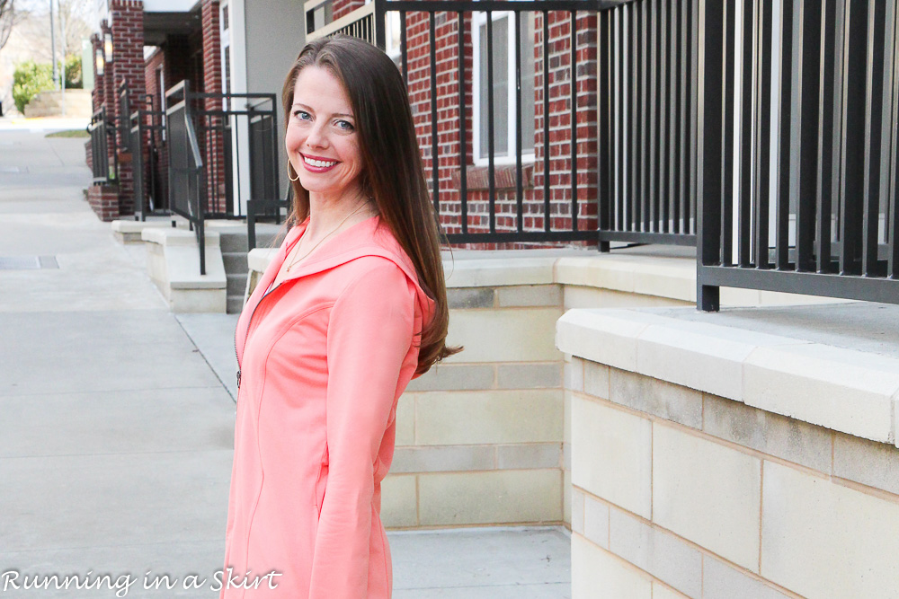 Early Spring Comfortable Outfit from Chadwicks of Boston / Running in a Skirt