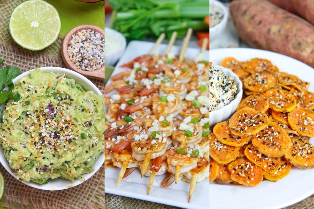 Healthy Super Bowl Snacks collage