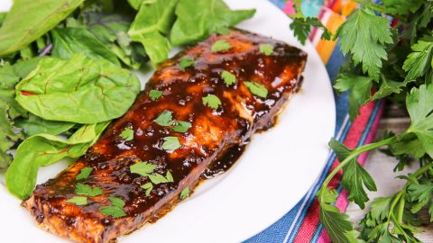 Healthy Balsamic Glazed Salmon recipe/ Running in a Skirt