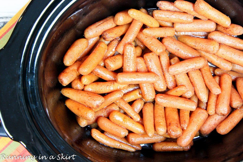 No Butter Crock Pot Honey Glazed Carrots recipe/ Running in a Skirt