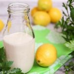 Healthy Homemade Lemon Tahini Dressing recipe / Running in a Skirt